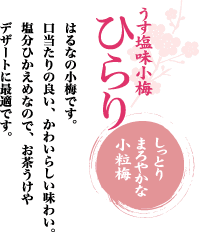 うす塩味小梅「ひらり」